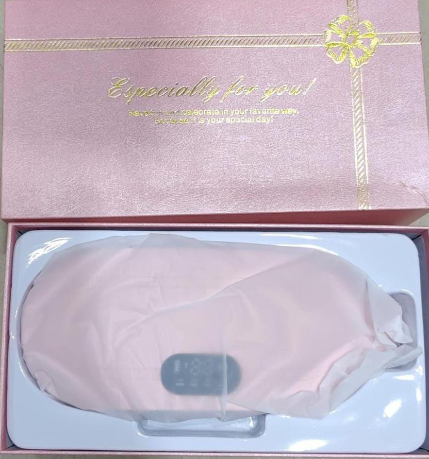 Electric Period Cramp Massager Vibrator Heating Belt for Menstrual Relief Pain Waist Stomach Warming Women