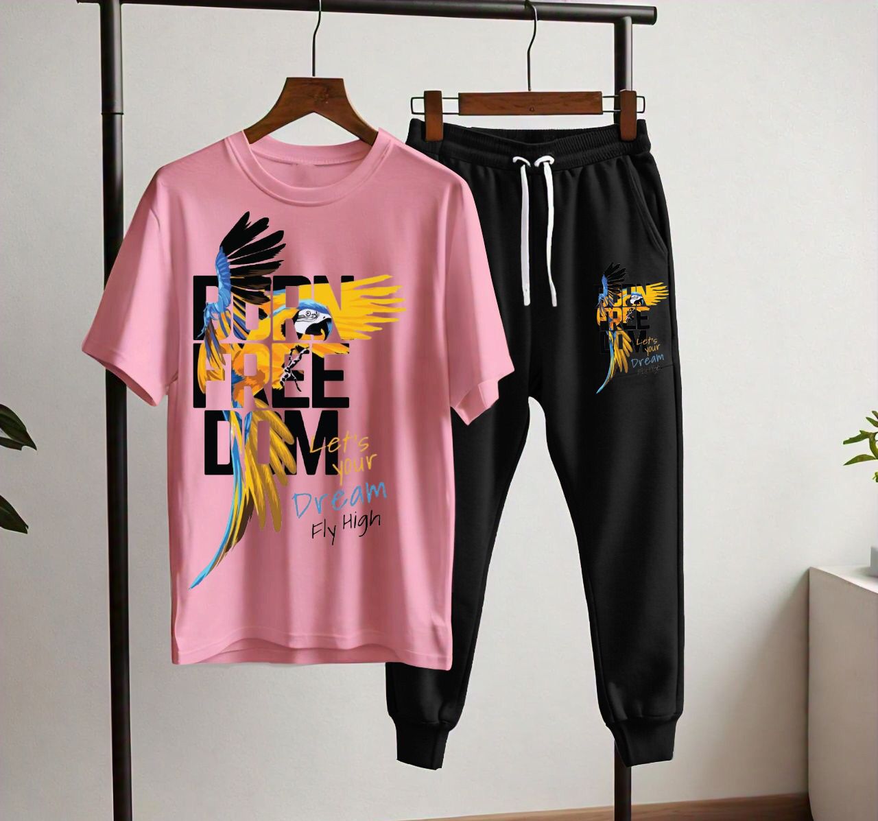 Summer Collection;Dream fly high Printed T shirts Trouser