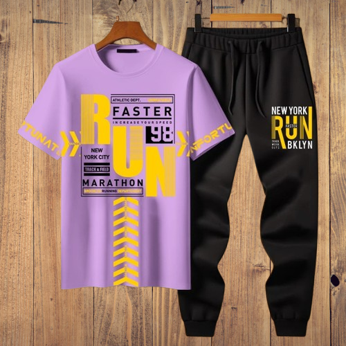 Summer Collection:RUN DO IT :T shirts Trouser