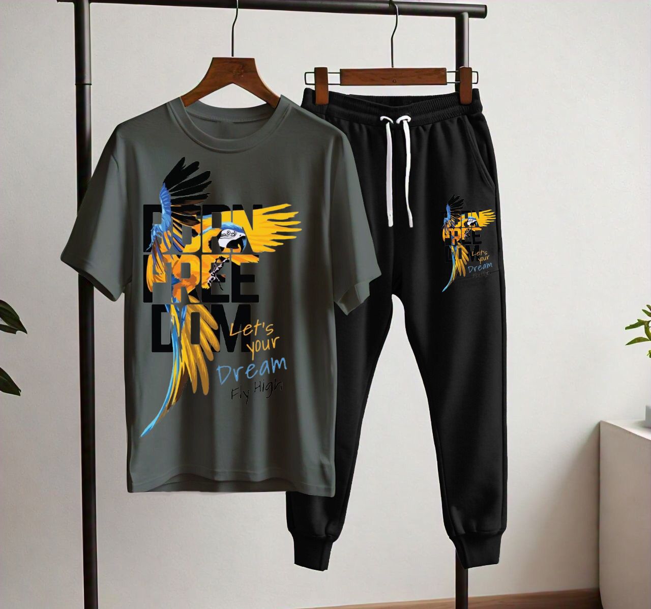 Summer Collection;Dream fly high Printed T shirts Trouser