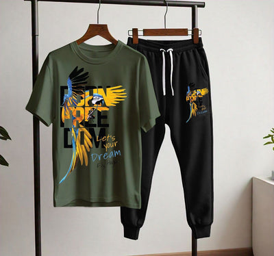 Summer Collection;Dream fly high Printed T shirts Trouser