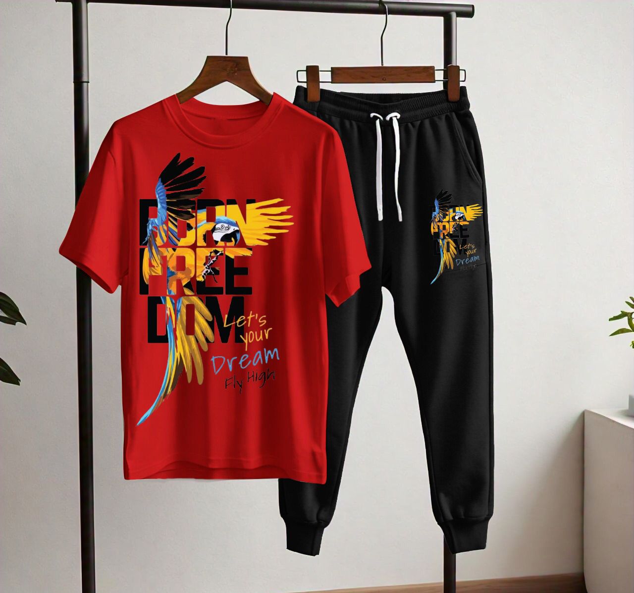Summer Collection;Dream fly high Printed T shirts Trouser