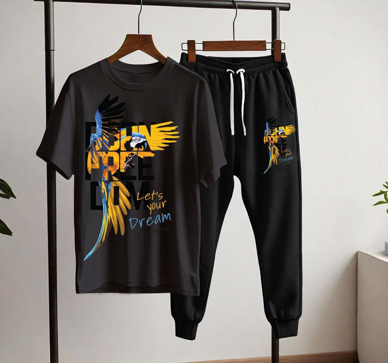 Summer Collection;Dream fly high Printed T shirts Trouser