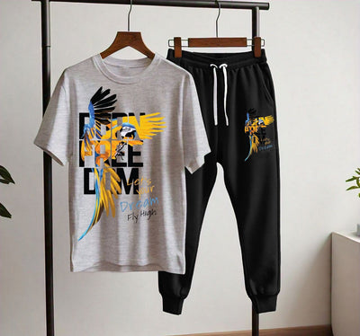Summer Collection;Dream fly high Printed T shirts Trouser
