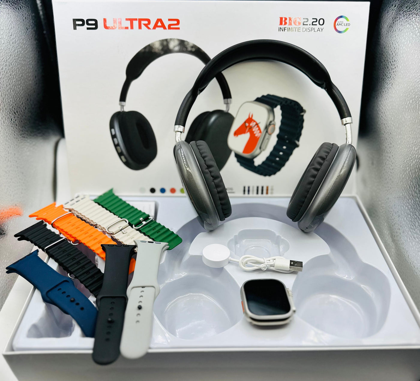 SMART WATCH COMBO WITH P9 PRO MAX HEADPHONES