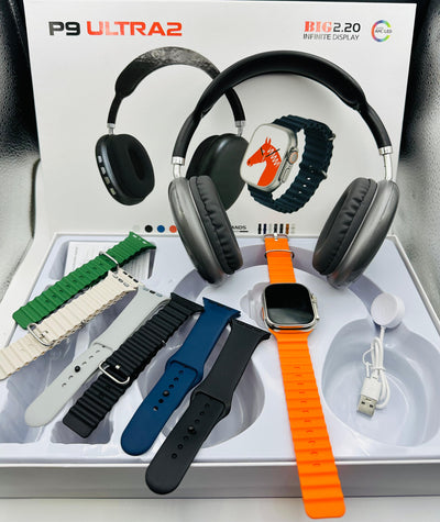 SMART WATCH COMBO WITH P9 PRO MAX HEADPHONES
